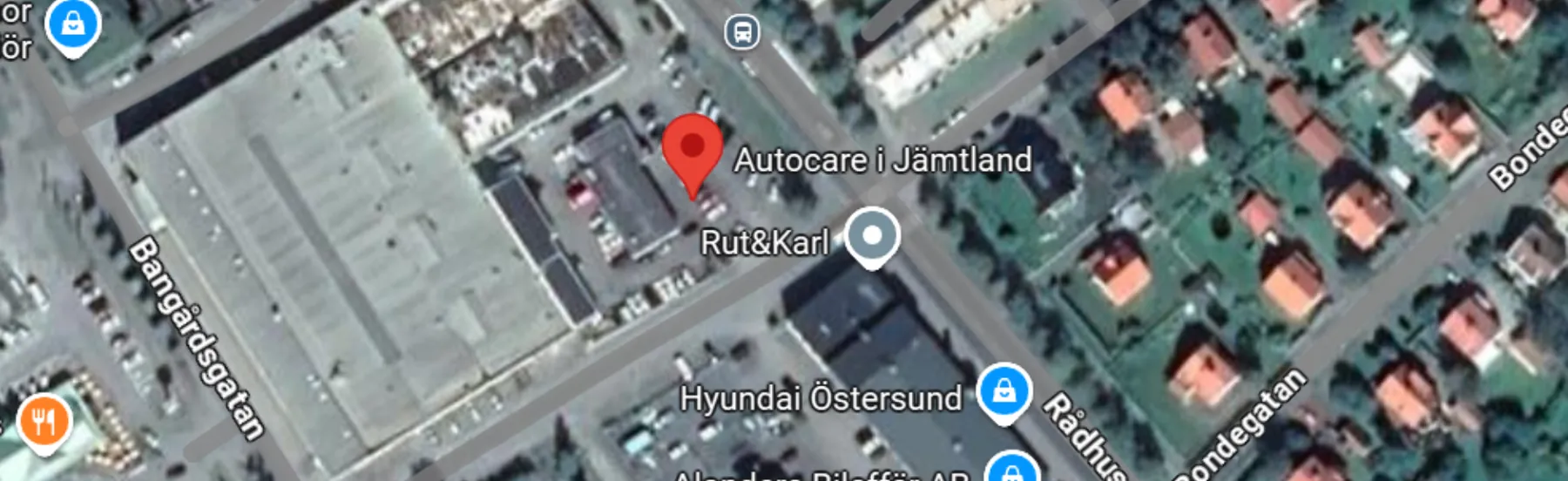 Karta över Rådhusgatan 88 i Östersund